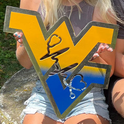 Custom Metal University Sign: Personalized School Colors Dorm Decor