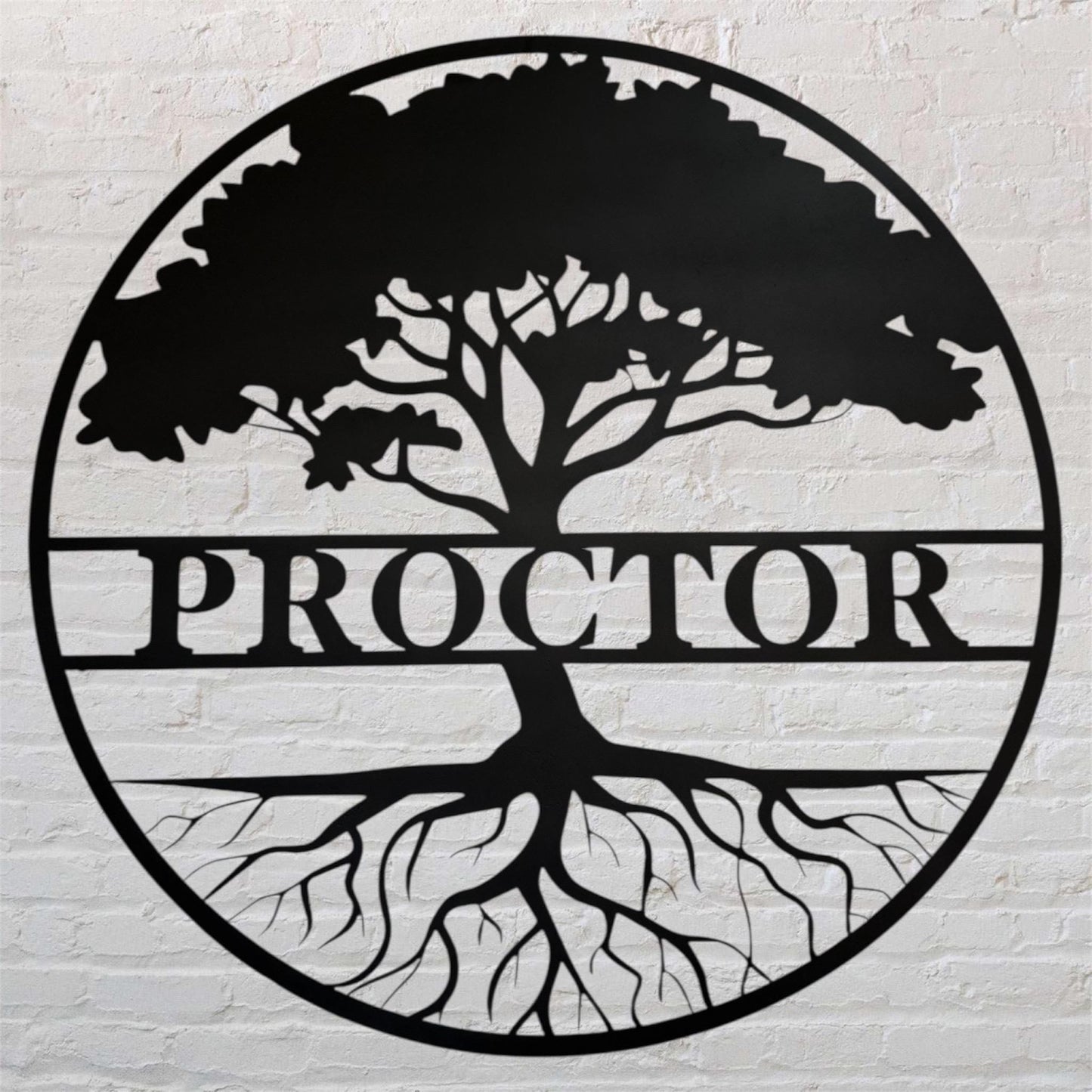 Custom Metal Family Tree Name Sign: Personalized Outdoor/Indoor Wall Decor