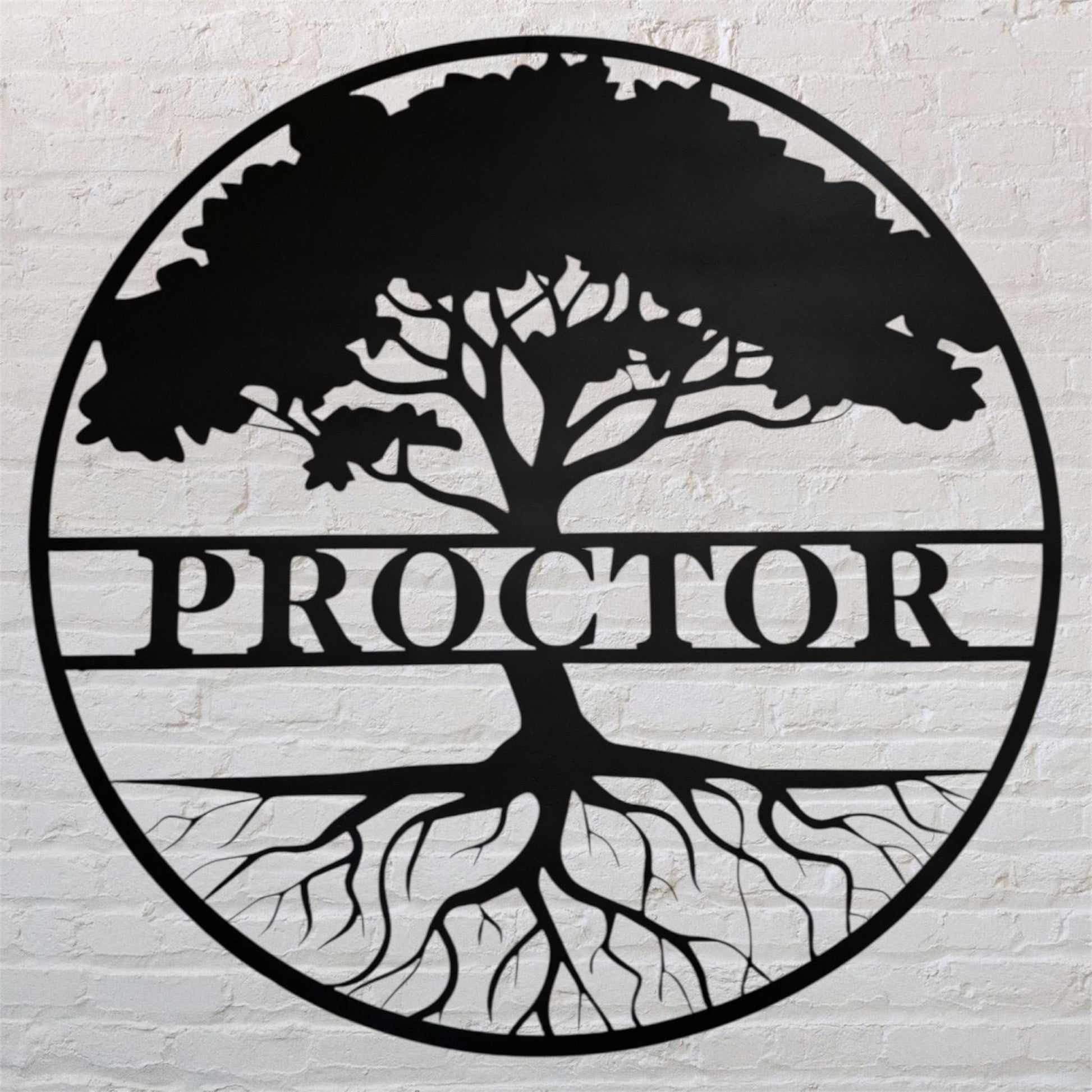 Custom Metal Family Tree Name Sign: Personalized Outdoor/Indoor Wall Decor