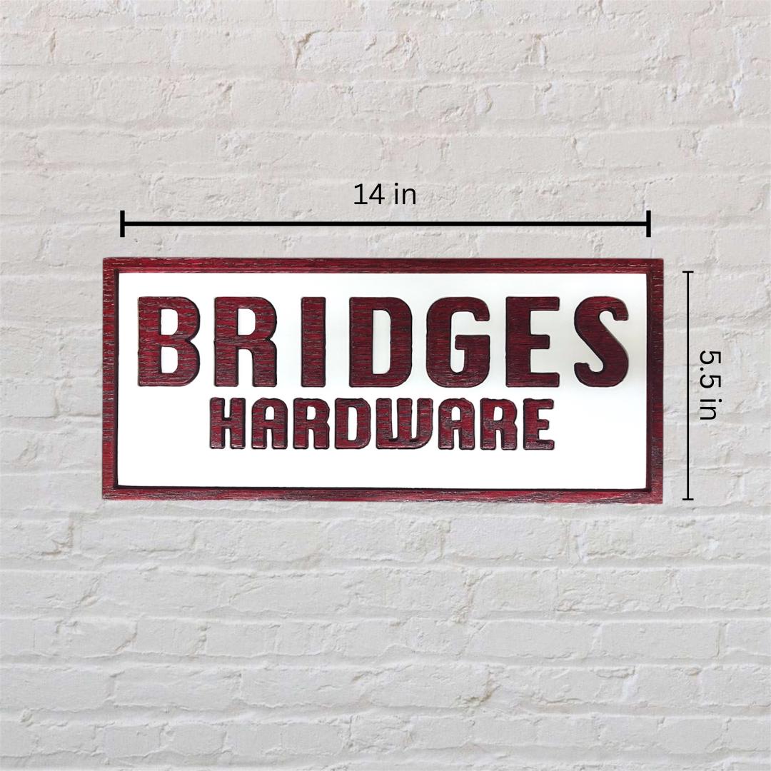 Custom Metal-Wood Layered Sign, Personalized Names or Words, Two-Tone Wall Décor