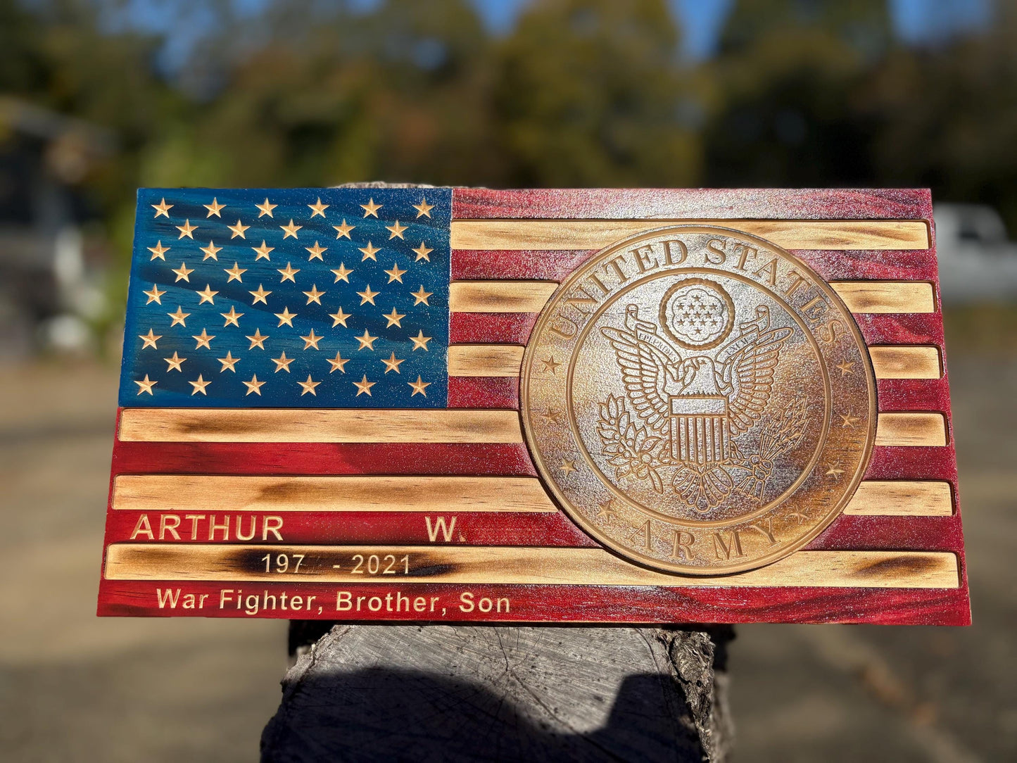 Bulk Custom Wooden Military Flags, Personalized Engraved Name, U.S. Armed Forces, Wall Plaque, Army, Navy, Marine, Air Force, Gifts