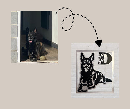 Custom Metal Dog Sign – Personalized Pet Wall Art