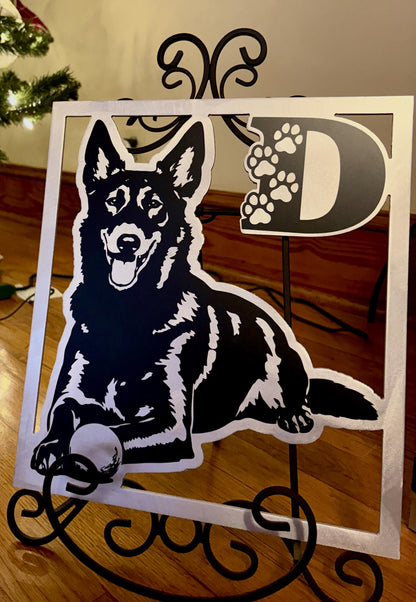 Custom Metal Dog Sign – Personalized Pet Wall Art