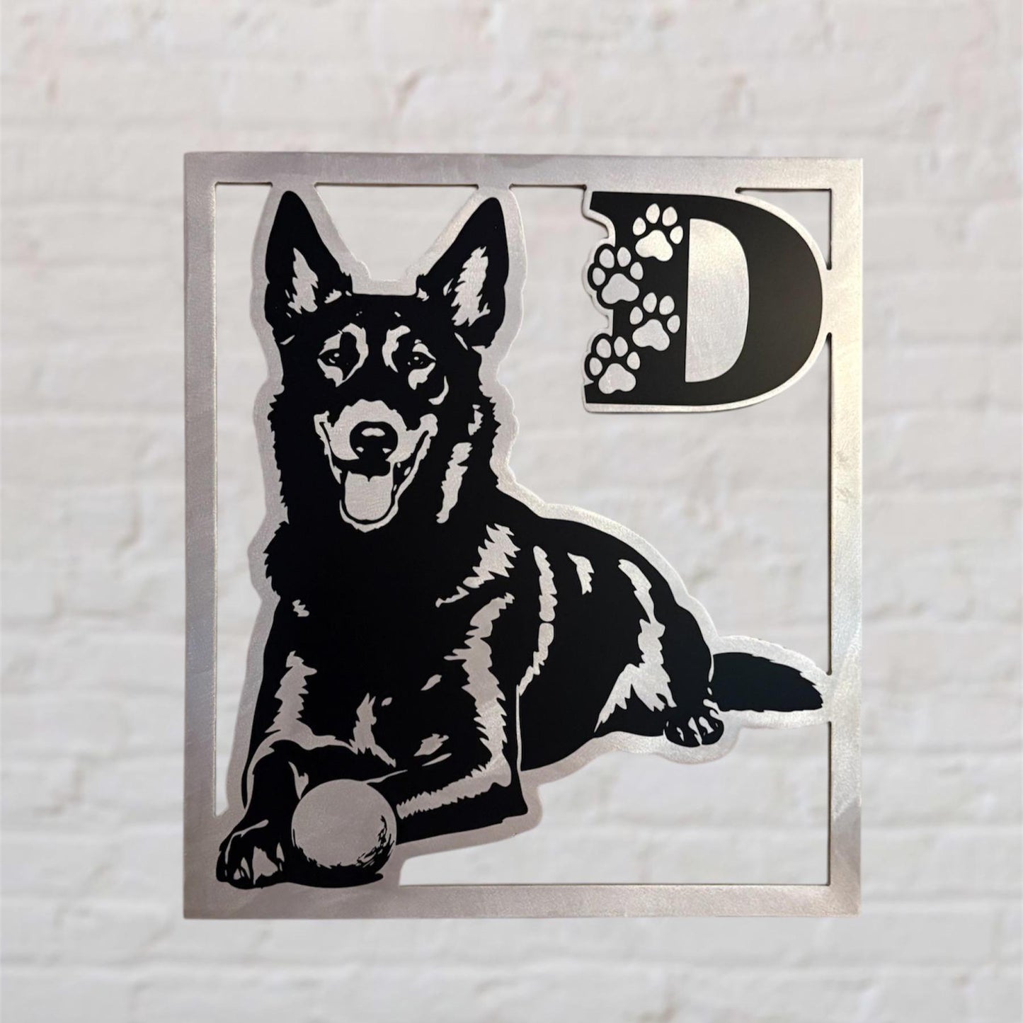 Custom Metal Dog Sign – Personalized Pet Wall Art